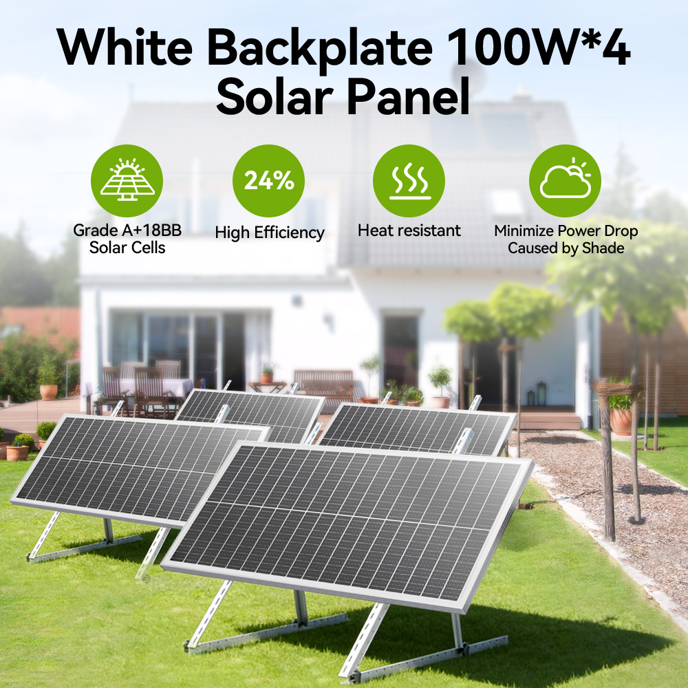 Solar Panel 200W - Panel słoneczny Rvpozwer 400W/200W/100W 12.8V 18BB