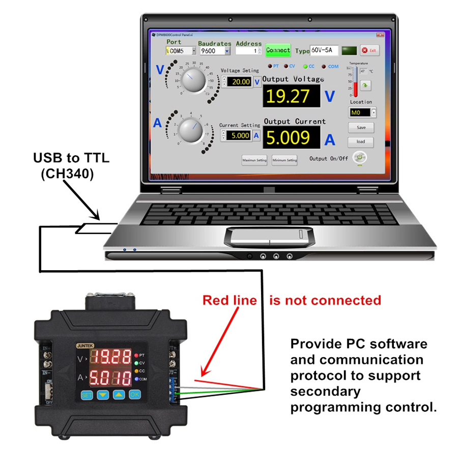 DPM8650 485RF DPM8650 60V 50A  – Charge Controller Solar recenzja i cena