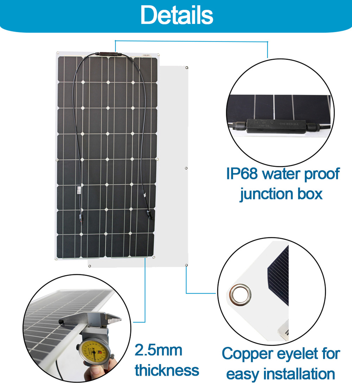 Panel Słoneczny 100W 200W 12V  – Solar Panel 200W recenzja i cena
