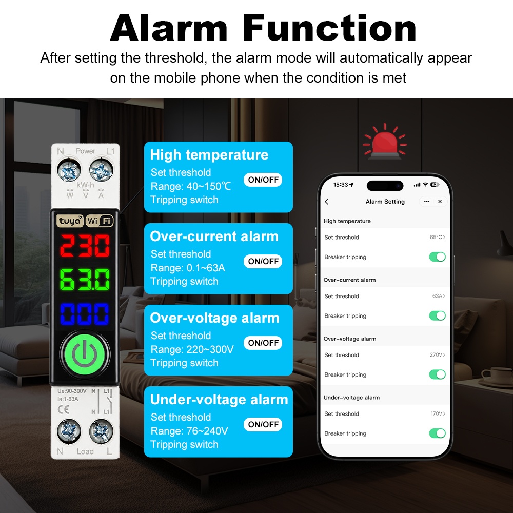 Wyłącznik WiFi Manhot z wyświe – Energy Monitor Meter recenzja i cena