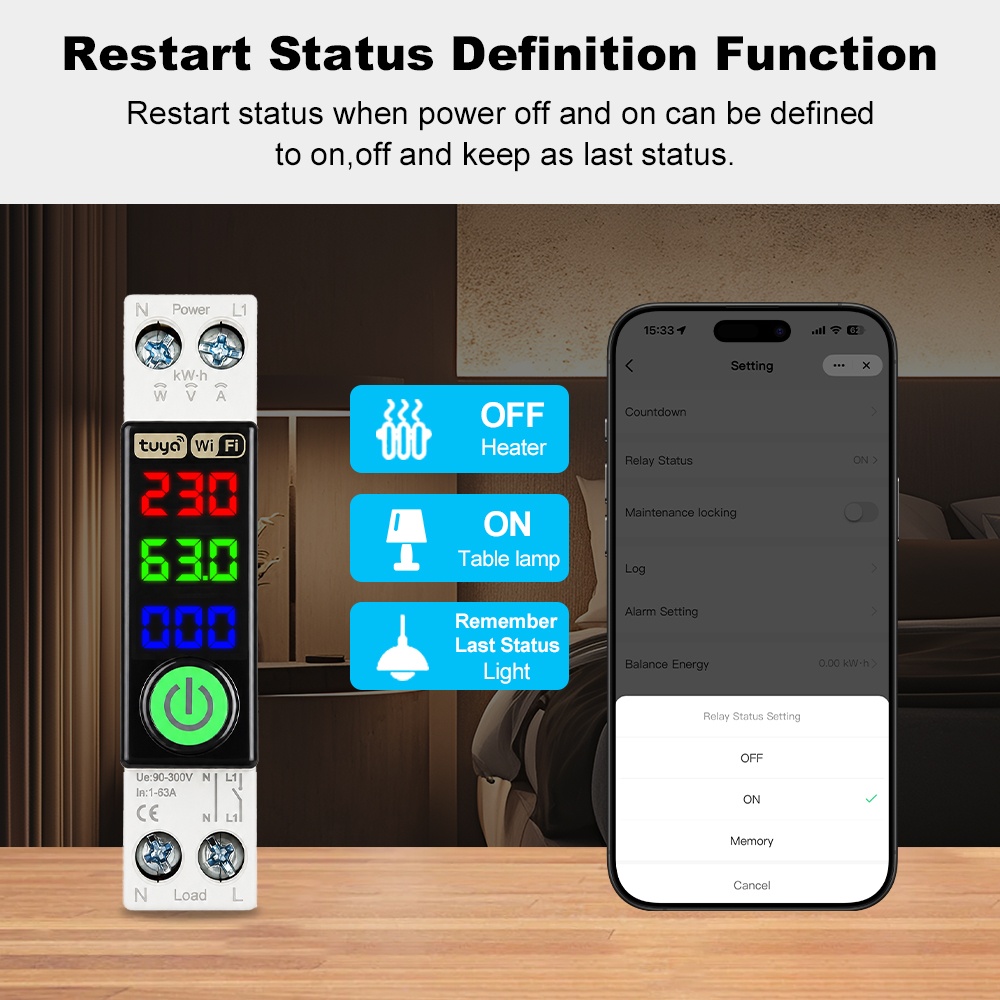 Wyłącznik WiFi Manhot z wyświe – Energy Monitor Meter recenzja i cena
