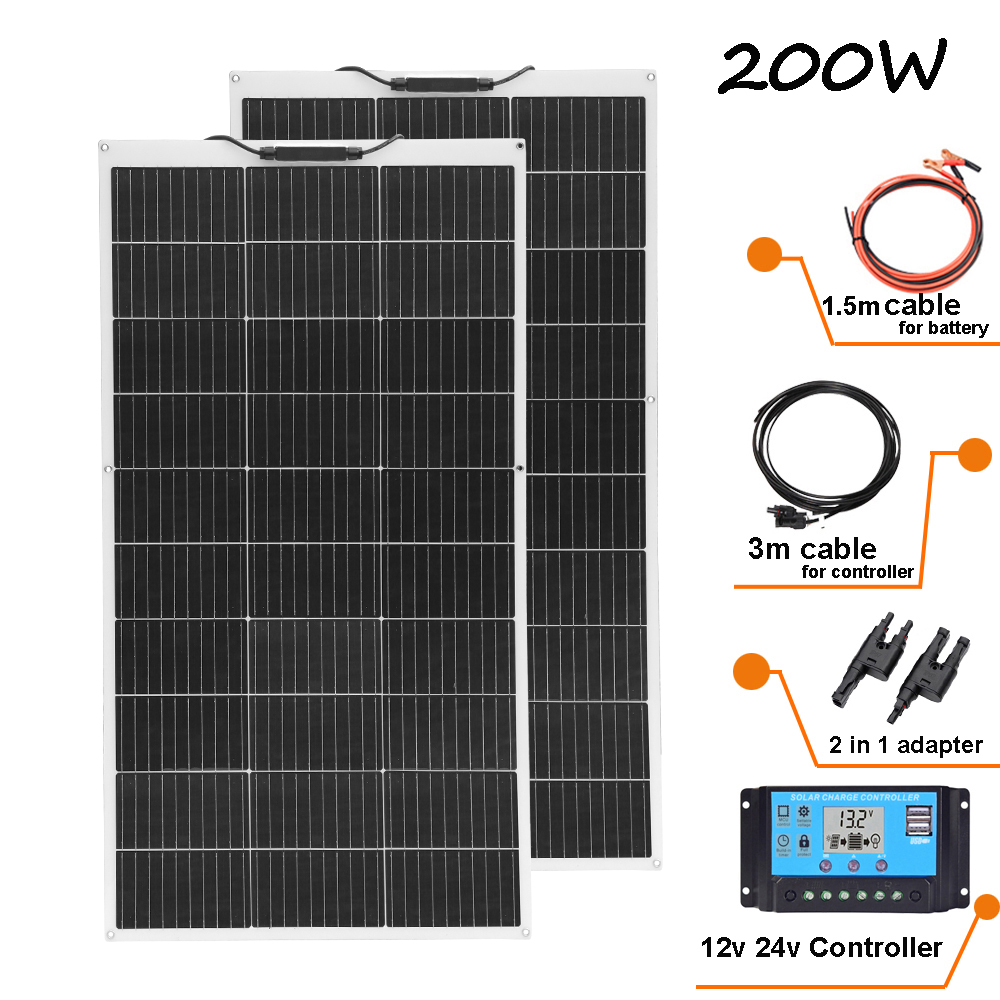 Zestaw paneli słonecznych WUZE – Solar Panel 200W recenzja i cena