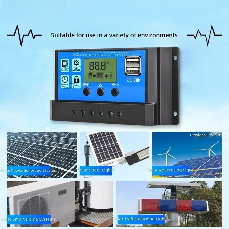 Sterownik solarny 12V 24V auto – Charge Controller Solar recenzja i cena